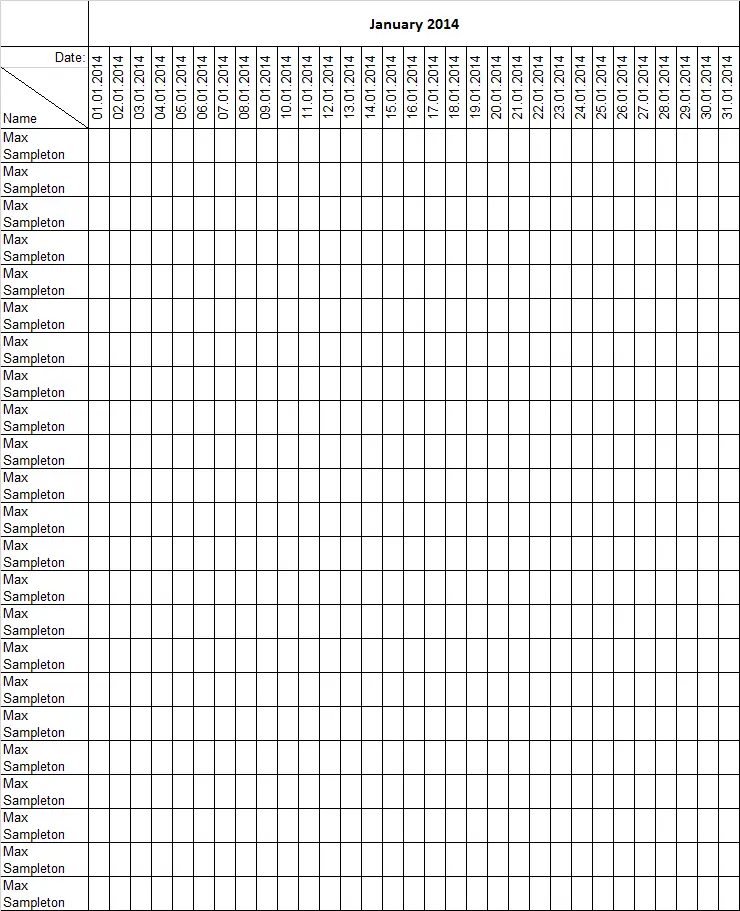 excel template for attendance record free of charge attendance records