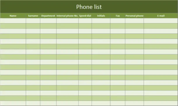 phone-list-as-excel-template-free-of-charge