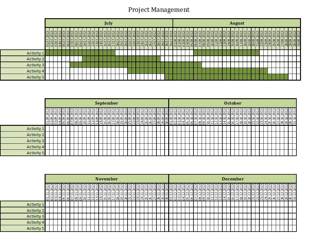 Editable Project Management Templates