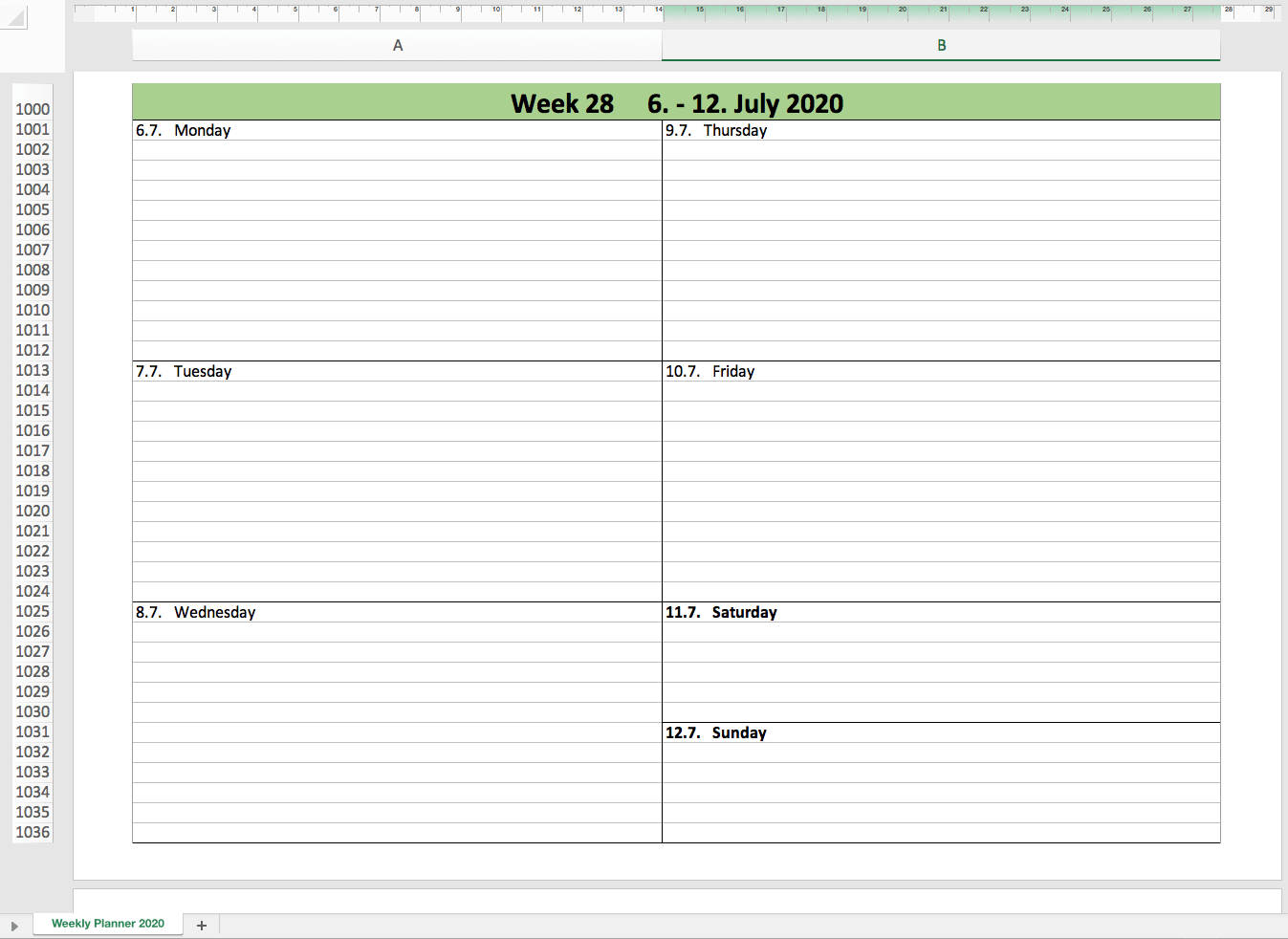 hairstyle-update-weekly-calendar-template-2020-excel