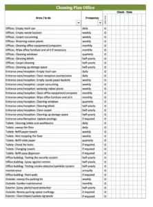 Screenshot Cleaning Checklist for Excel