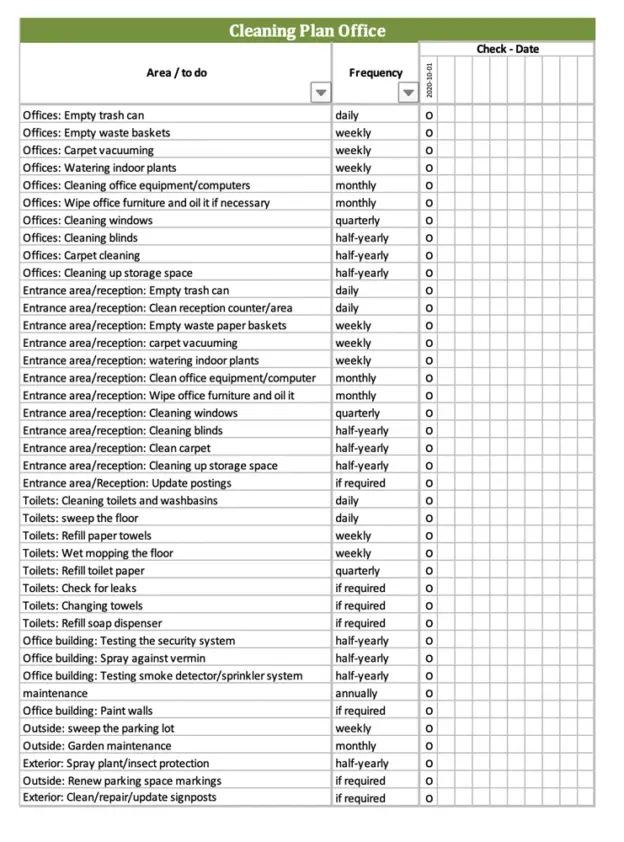 janitorial-checklist-template-excel