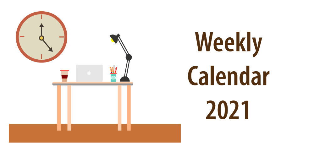 Header for article "weekly calendar template for excel"