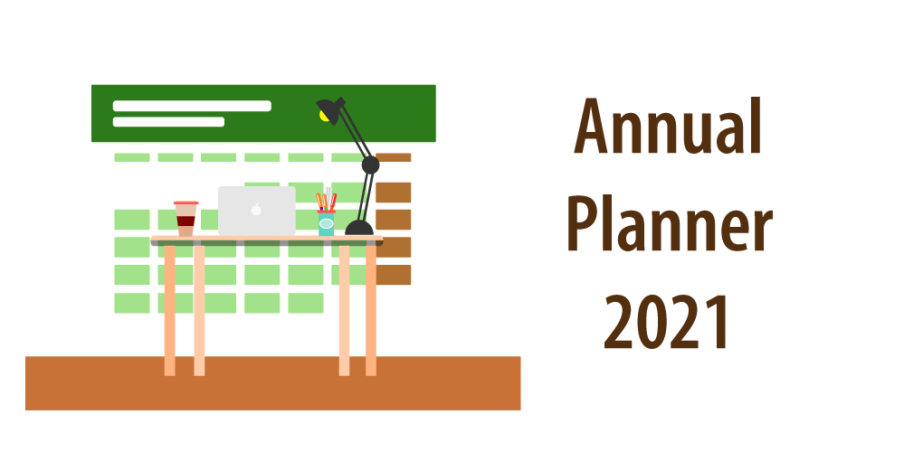 Header of article "Planner 2021 Excel Template"