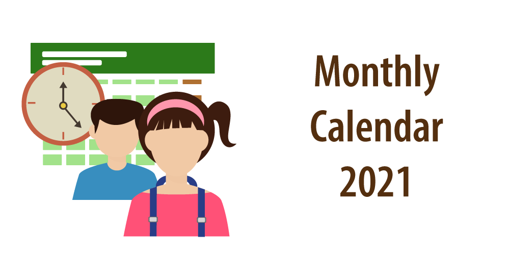 Header of article "Monthly Calendar 2021"