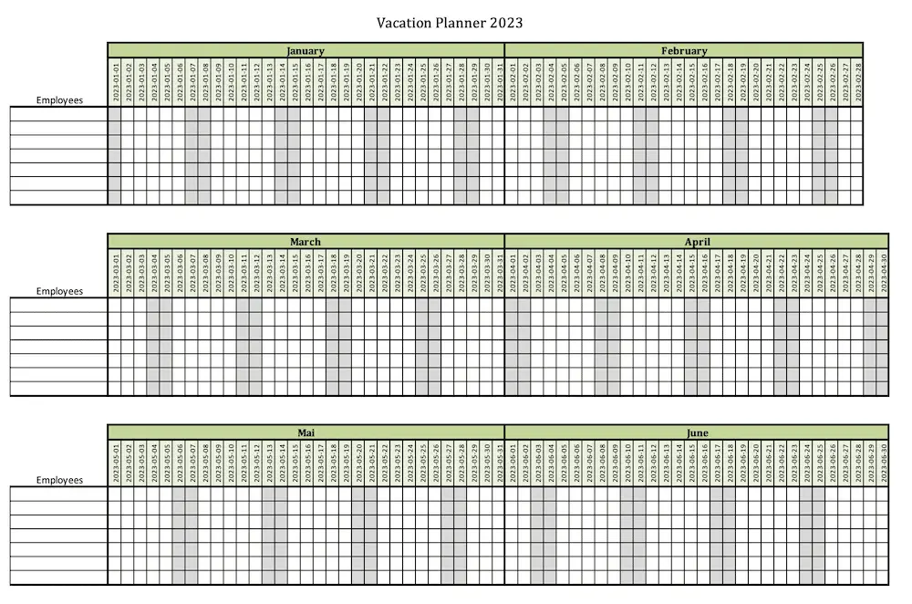 Vacation-Planner 2023 [Free Template]