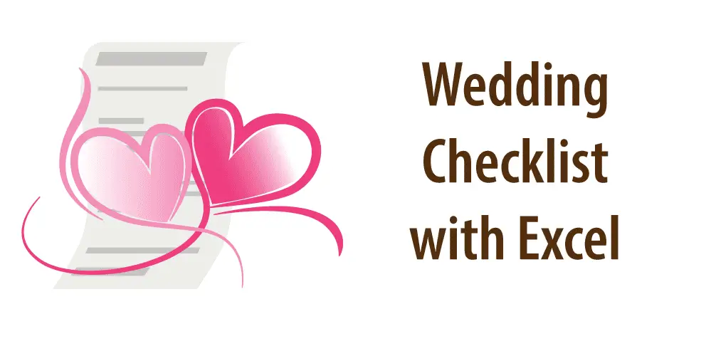 Header for article "wedding checklist with Excel template"