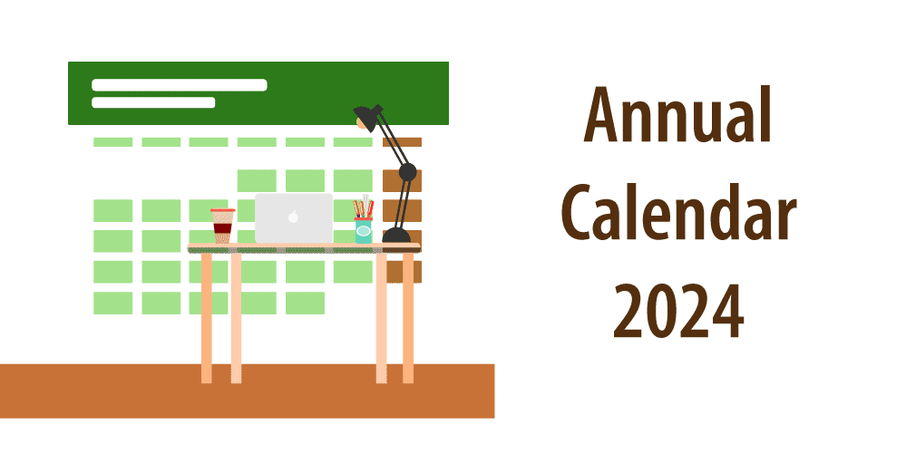 Header for article "2024 annual calendar"