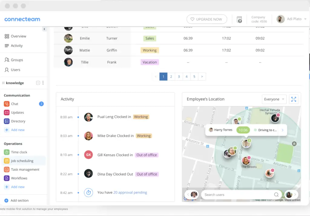 Manage your team with timeclock